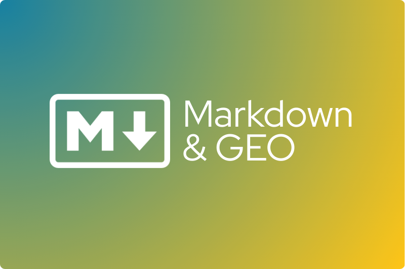 Markdown nouveau langage du GEO Peak Ace